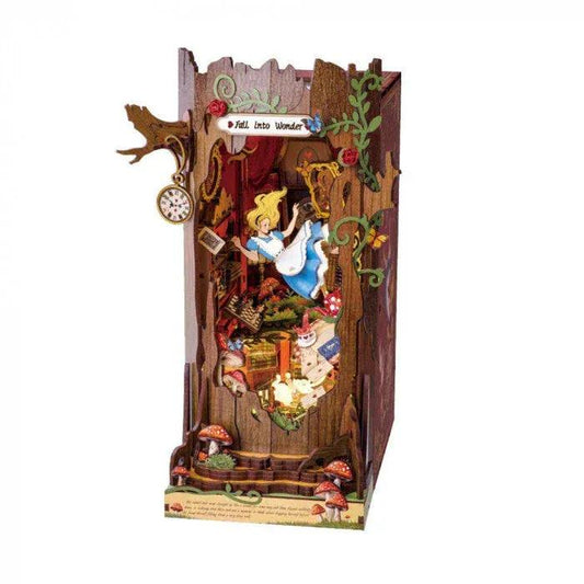 Rooleo Rolife Book Nook Shelf Insert - Fall into Wonderland
