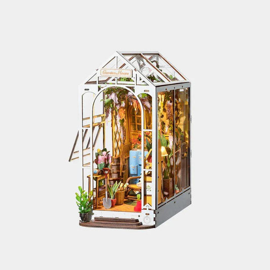 Rooleo Rolife Garden House Book Nook 3D Wooden Model Kit