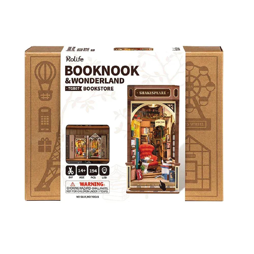 Rooleo Rolife Shakespeare Bookstore Book Nook Model Kit
