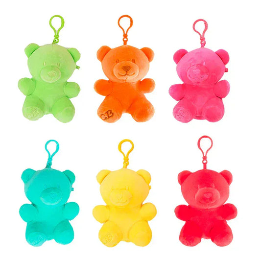 Rooleo Squishy Candy Bears 4.5" Plush Clip Assortment