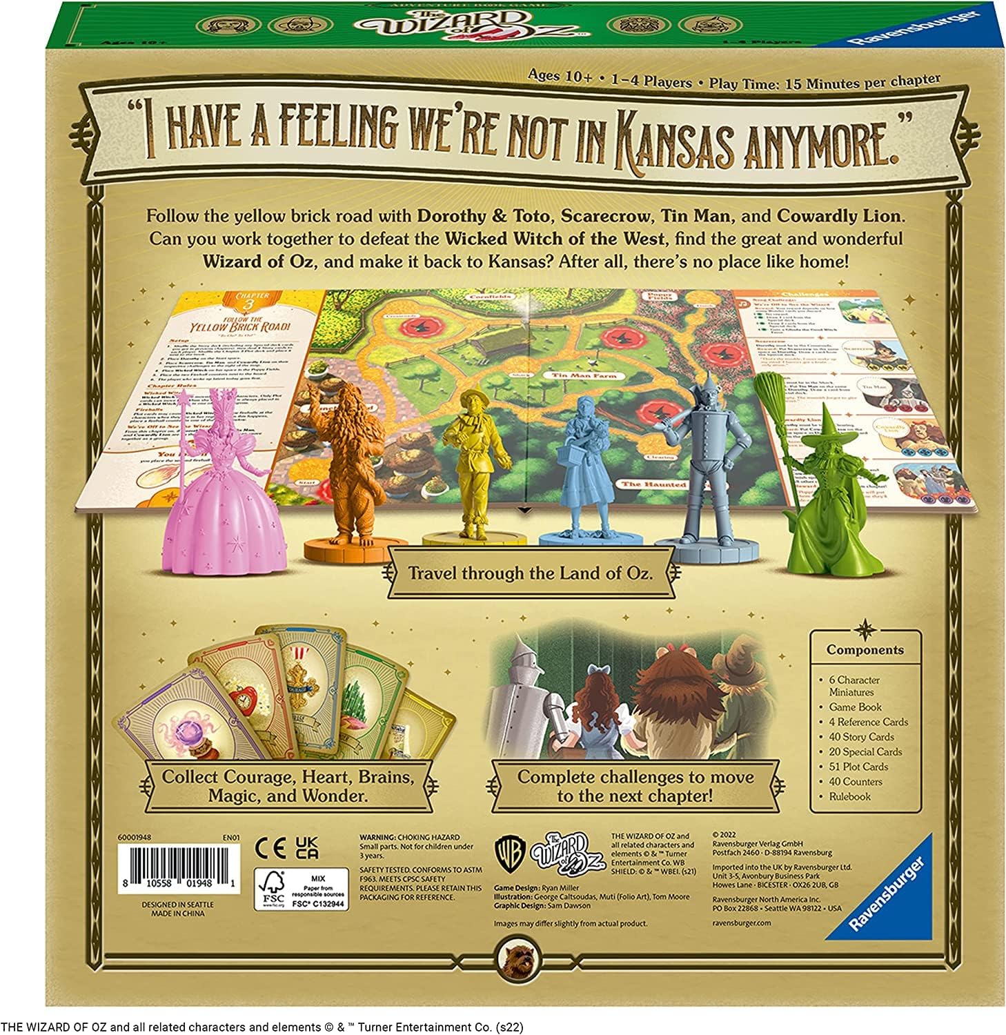 Rooleo The Wizard of Oz Adventure Book - Family Strategy Board Game