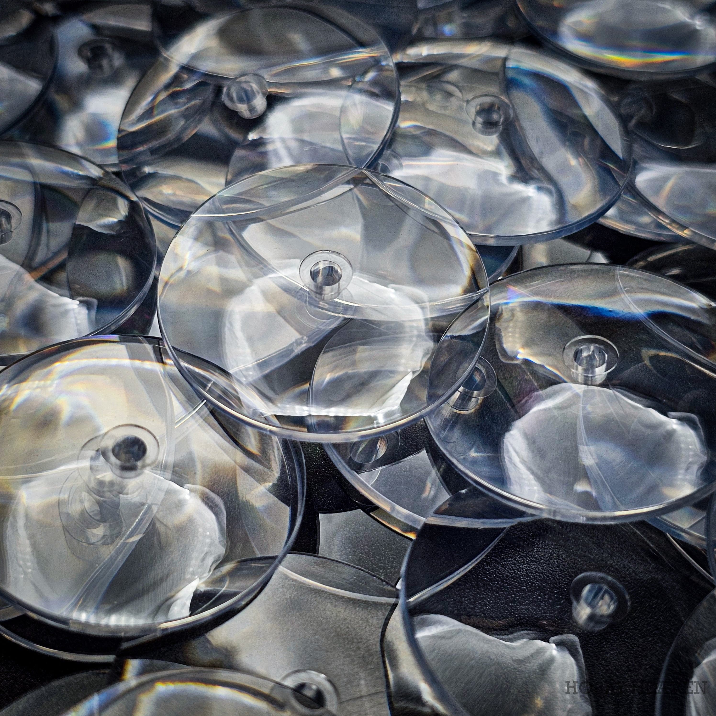 Base 32mm Round Flying Clear Plastic Base