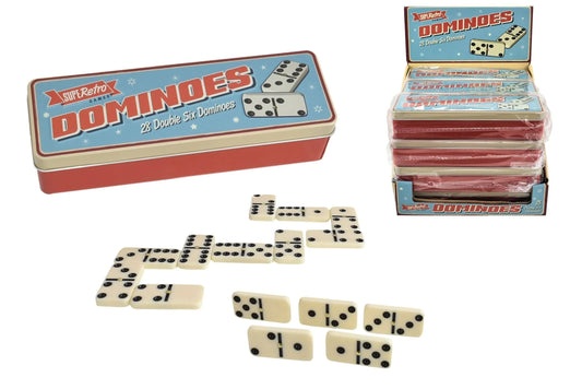 Snaps 28pc Dominoes In Tin Box
