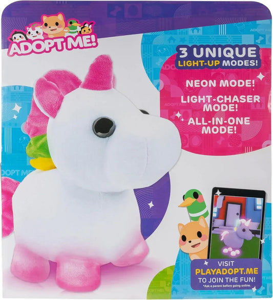 Snaps Adopt Me! Neon Unicorn Light-Up Plush