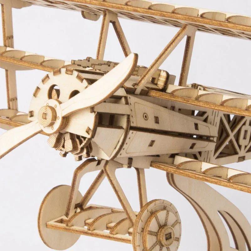 Snaps Airplane Bi-Plane TG301 3D Wooden Puzzle