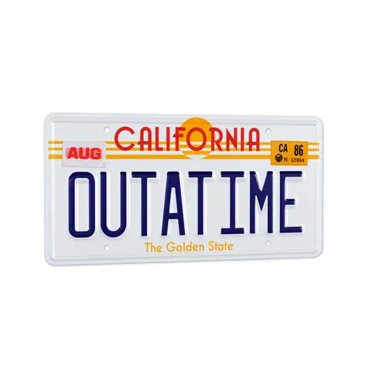 Snaps Back To The Future Outatime License Plate