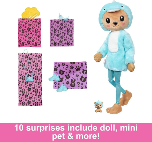 Snaps Barbie Cutie Reveal Teddy Bear as Dolphin