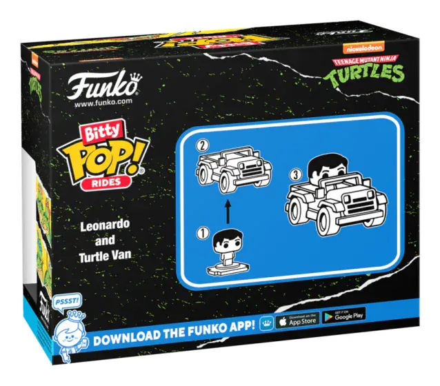 Snaps Bitty POP! Ride - TMNT - Leonardo w/ Turtle Van