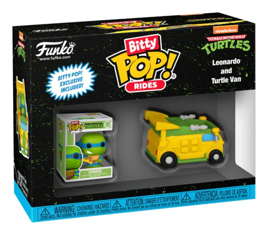Snaps Bitty POP! Ride - TMNT - Leonardo w/ Turtle Van