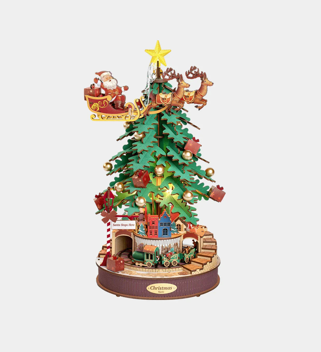 Snaps Christmas Melody Tree - Rokr 3D Wooden Puzzle - AMS01
