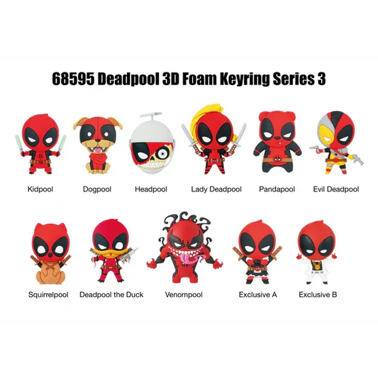Snaps Deadpool Series 3 Bag Clips