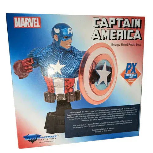 Snaps Diamond-Bust Marvel Captain America Holo Shield SDCC23