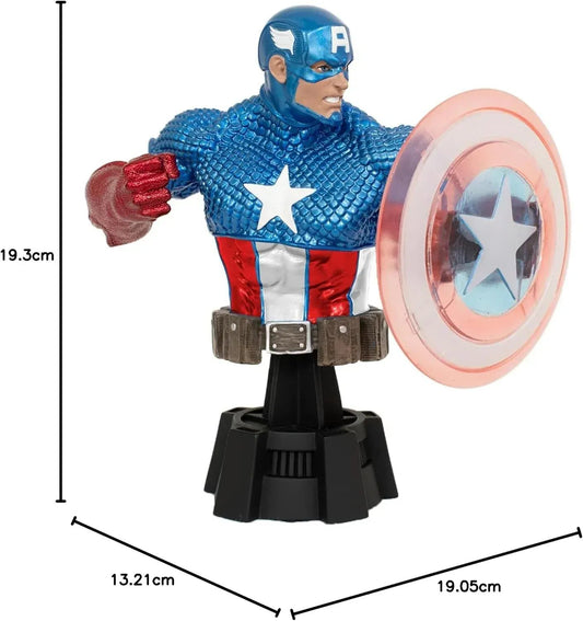 Snaps Diamond-Bust Marvel Captain America Holo Shield SDCC23