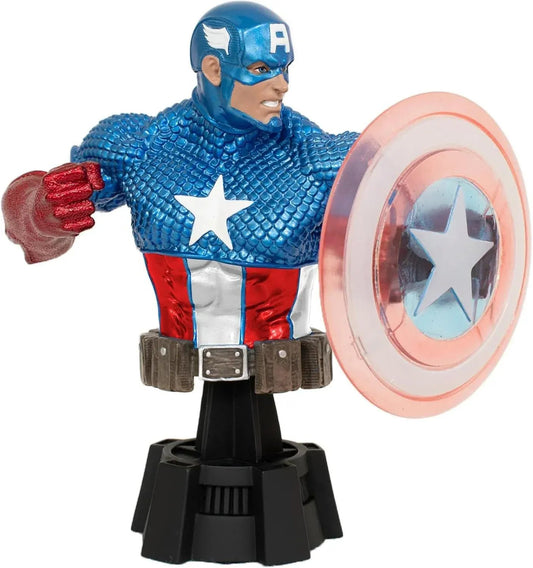 Snaps Diamond-Bust Marvel Captain America Holo Shield SDCC23