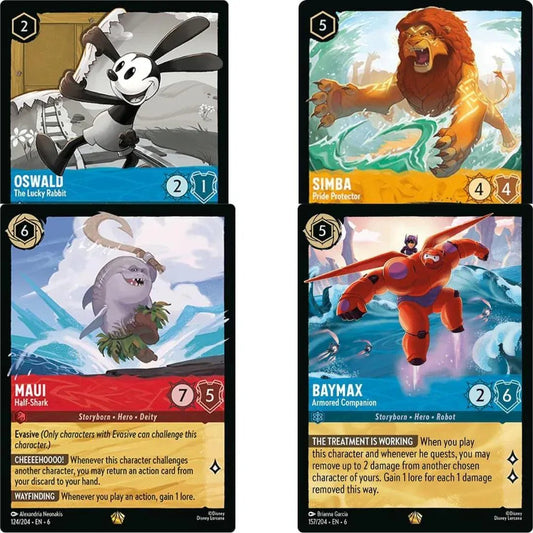 Snaps Disney Lorcana TCG Azurite Sea Set 6 - Booster Pack