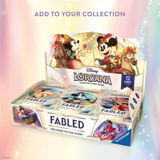 Snaps Disney Lorcana Trading Card Game - Fabled Booster Pack Display (24) - Set 9