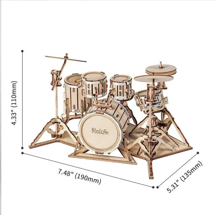 Snaps Drum Kit - Rokr 3d Wooden Puzzle