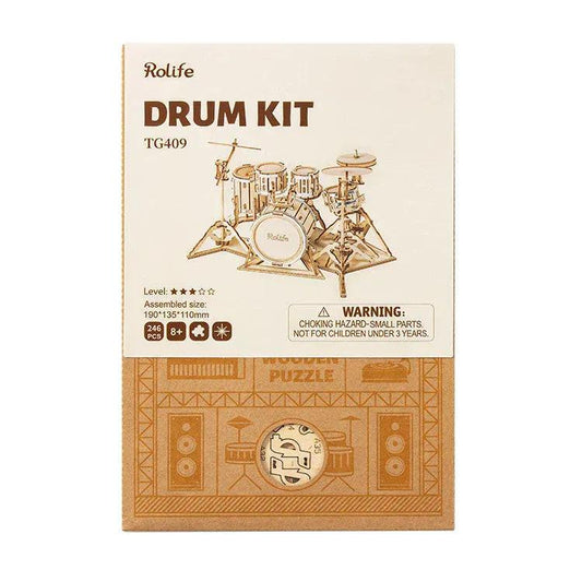 Snaps Drum Kit - Rokr 3d Wooden Puzzle