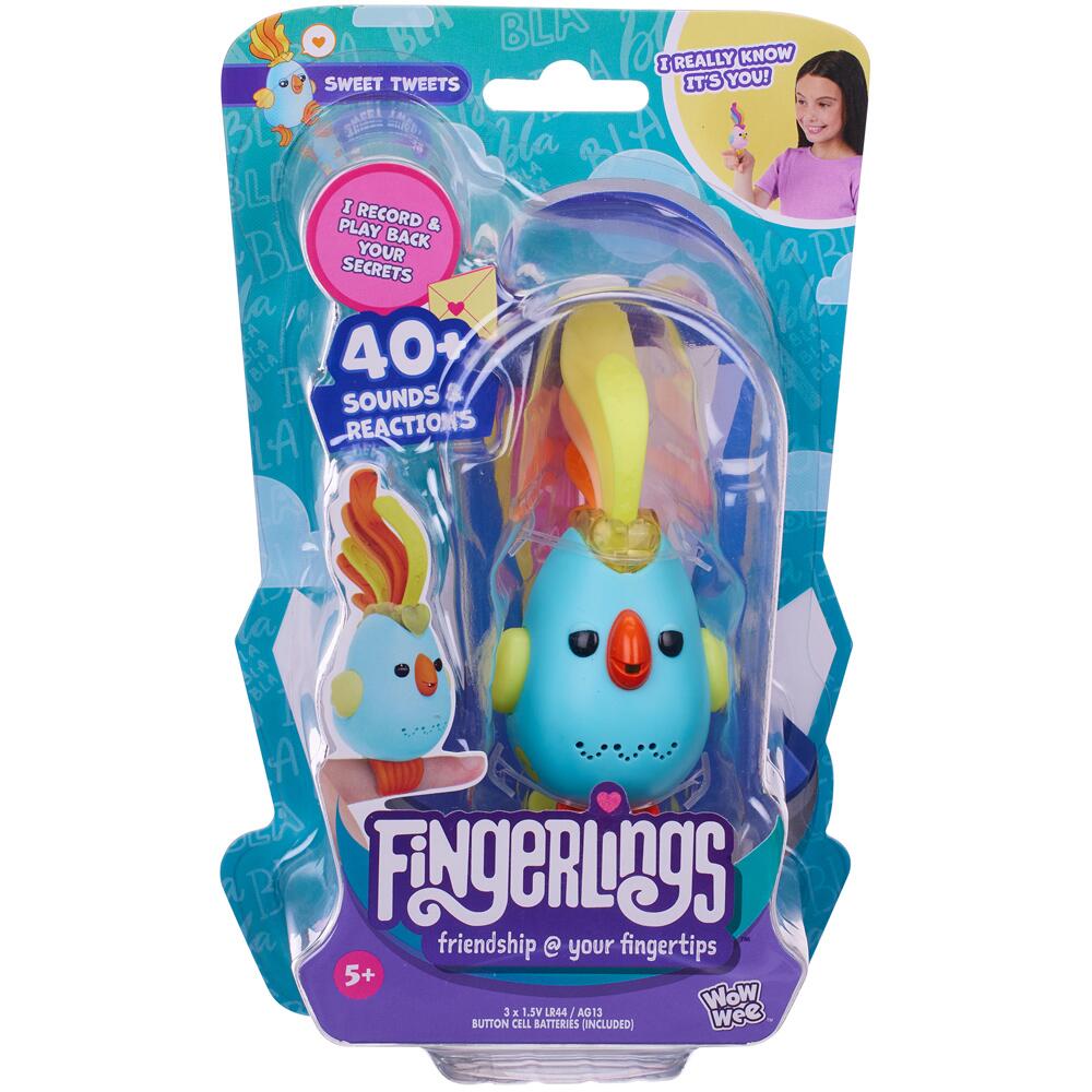 Snaps Fingerlings Sweet Tweets Interactive Bird: Lionel