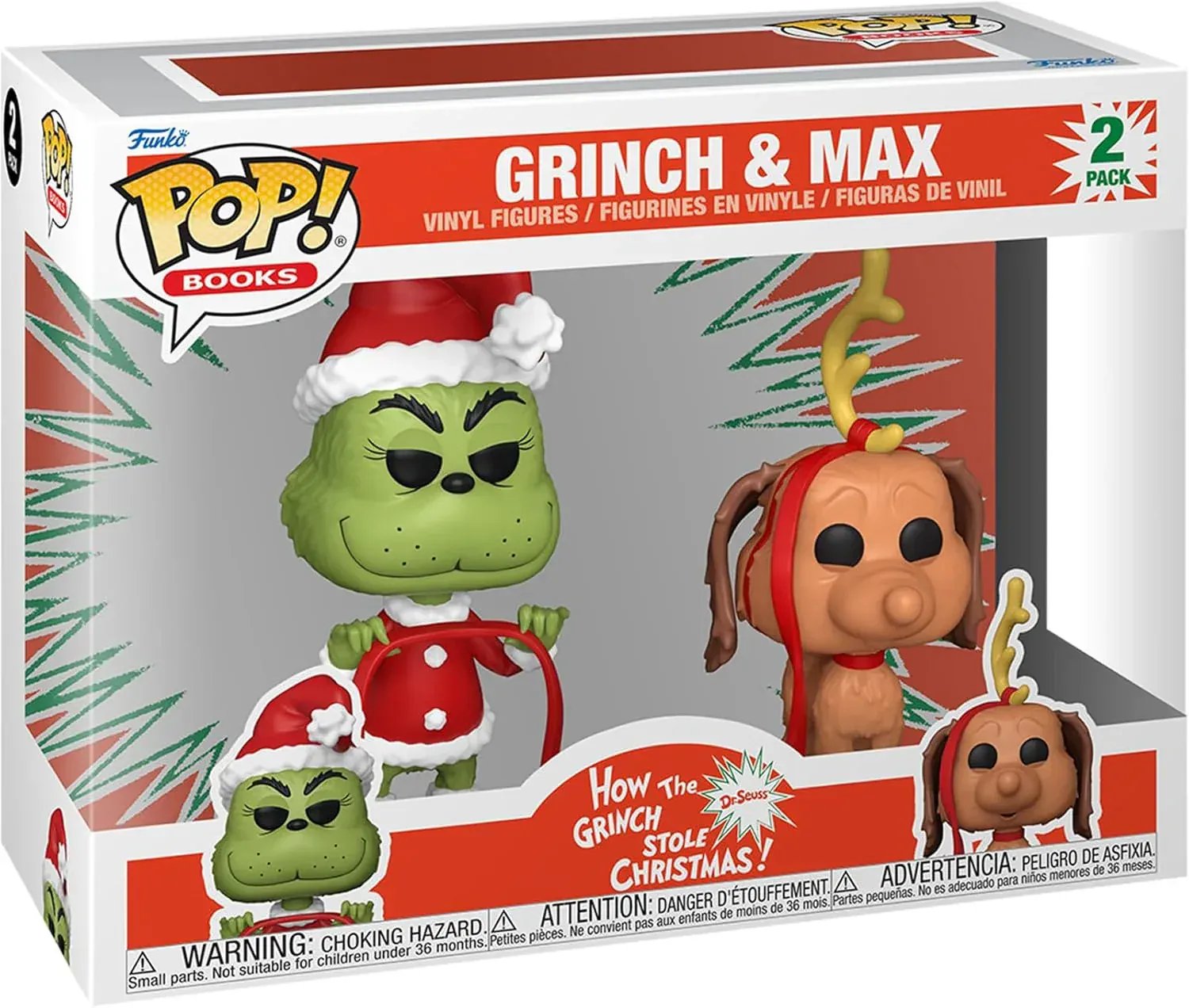 Snaps Funko Pop! Books - The Grinch With Max