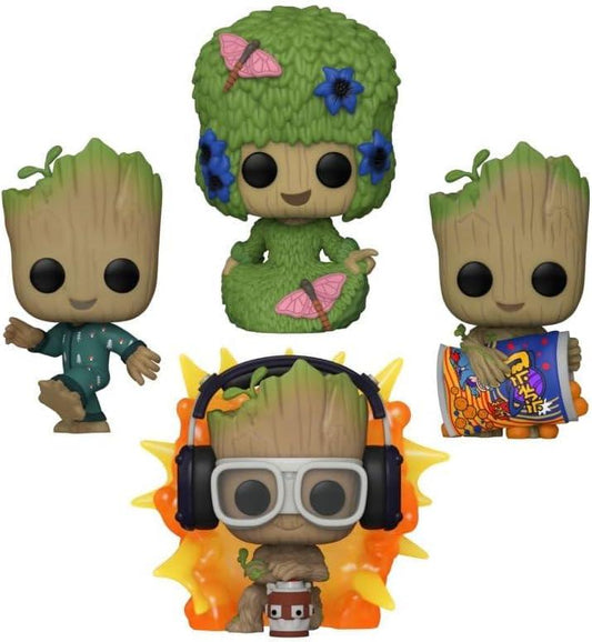 Snaps Funko Pop! Marvel I Am Groot 4-Pack