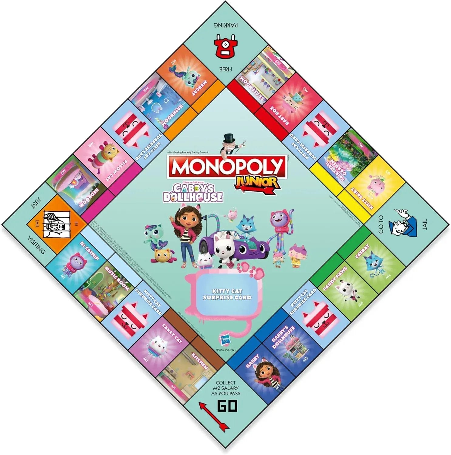 Snaps Gabby's Dollhouse Monopoly Junior