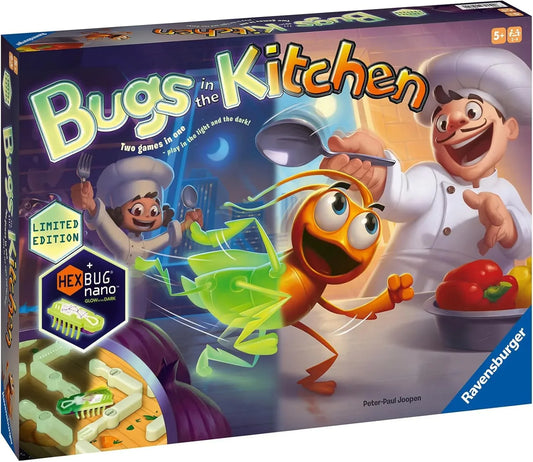 Snaps Glow in the Dark Bugs in the Kitchen Board Game