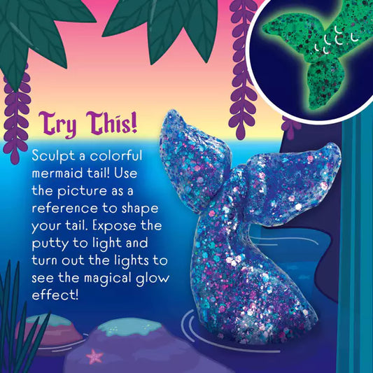 Snaps Glowbrights Mermaid Tale - Thinking Putty