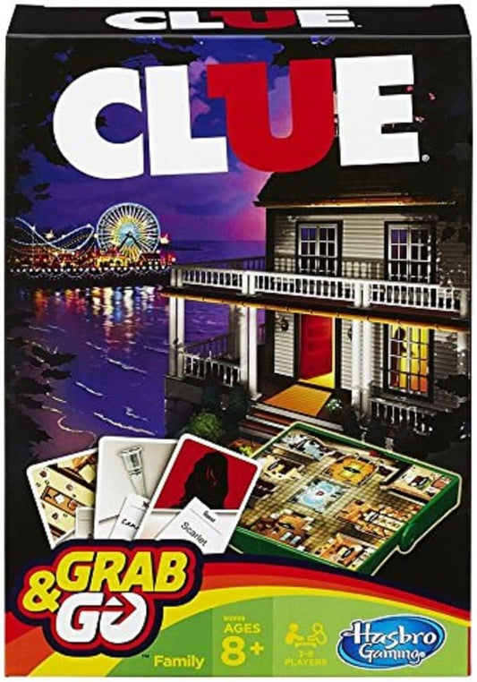Snaps Hasbro Clue Grab & Go Board Game