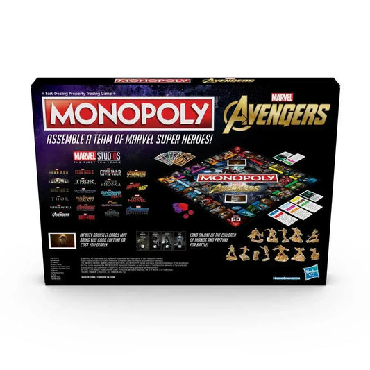 Snaps Hasbro Gaming Monopoly Avengers Board Game