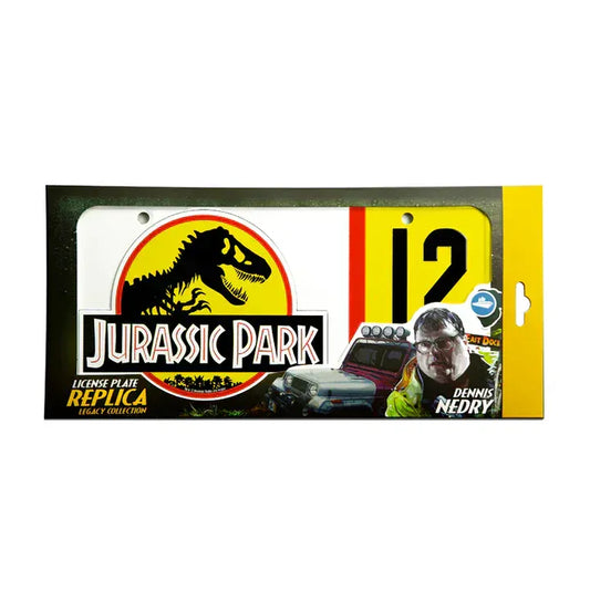 Snaps Jurassic Park Nedry License Plate
