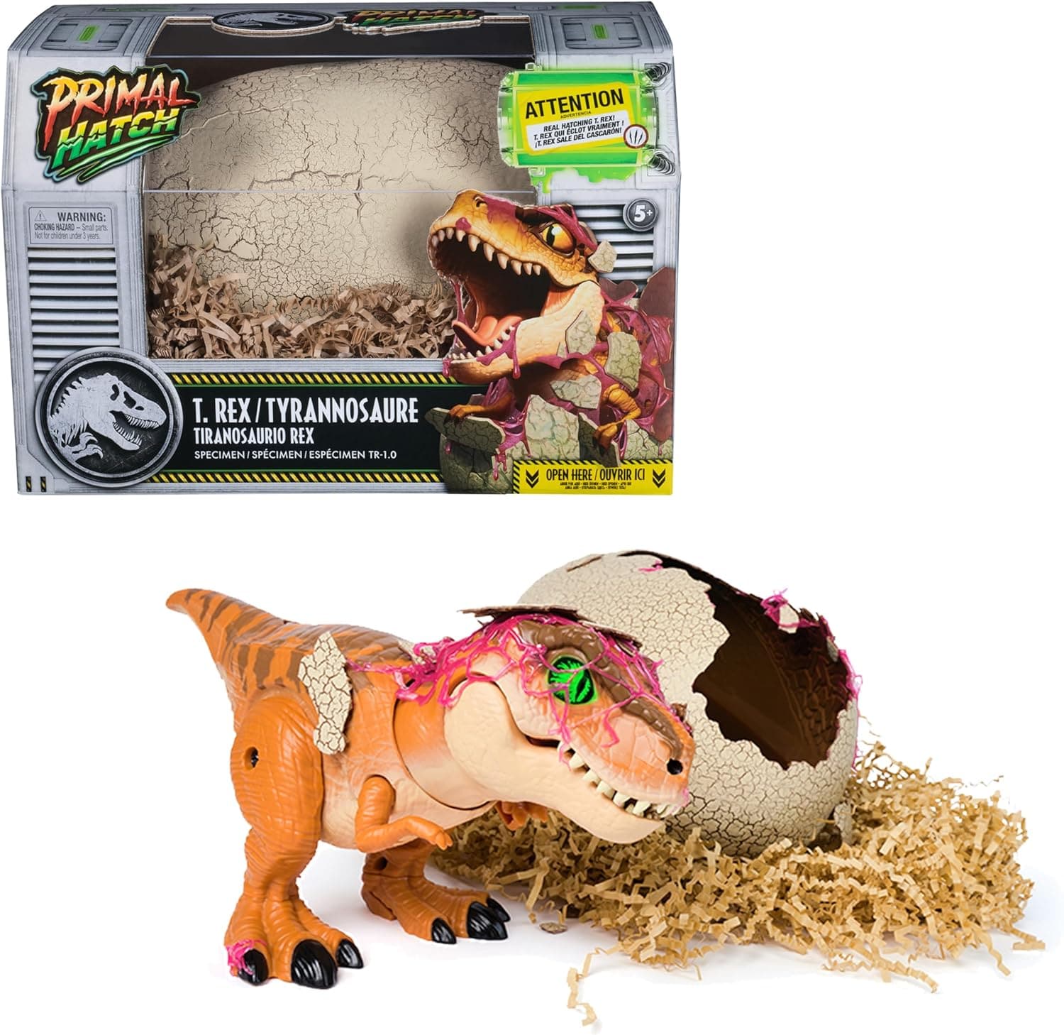 Snaps Jurassic World Primal Hatch Interactive Toy Dinosaur & Egg