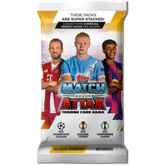 Snaps Match Attax 2025/26 Trading Card Game Booster Pack