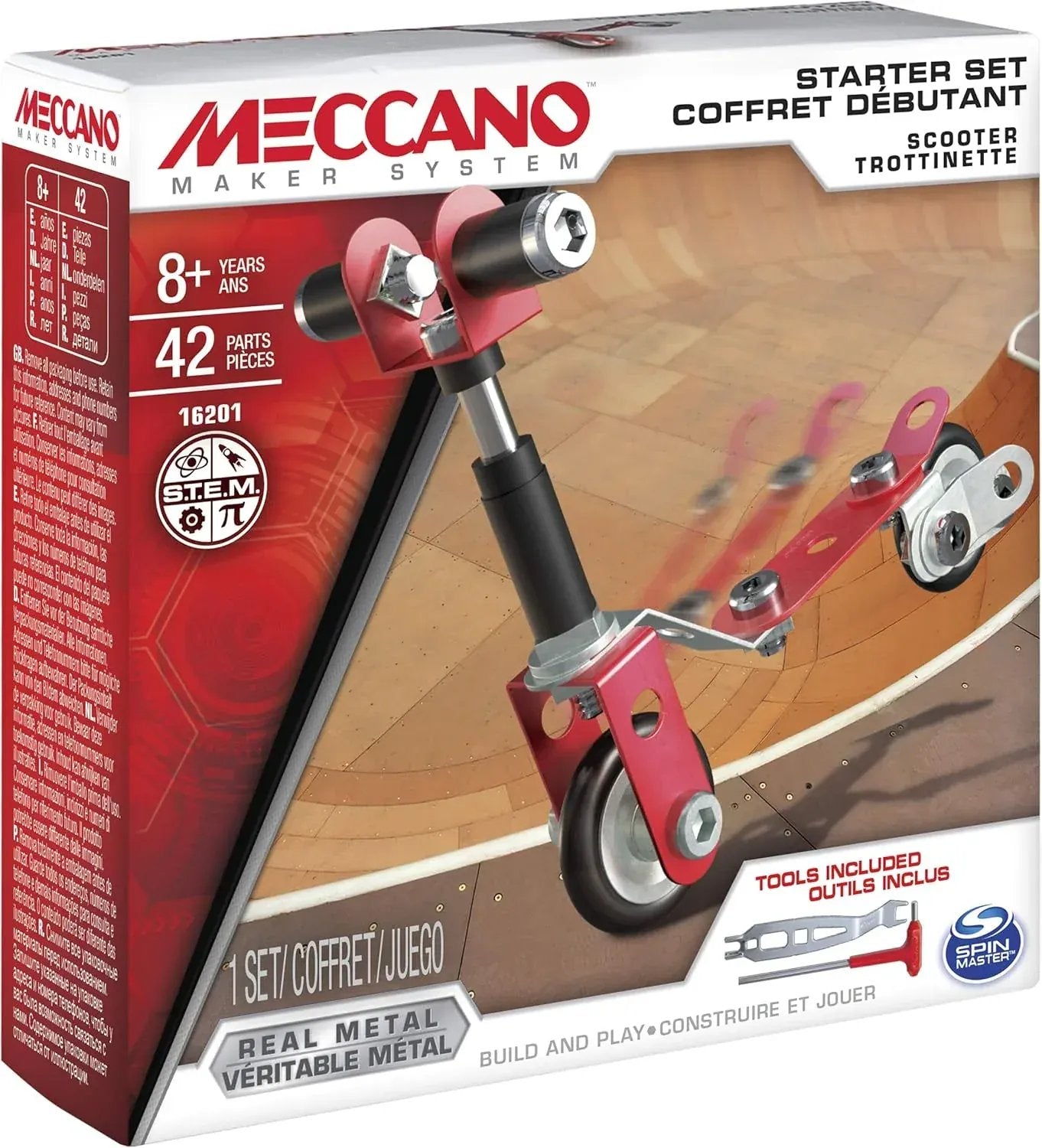 Snaps Meccano Starter Set Scooter 42 Pieces