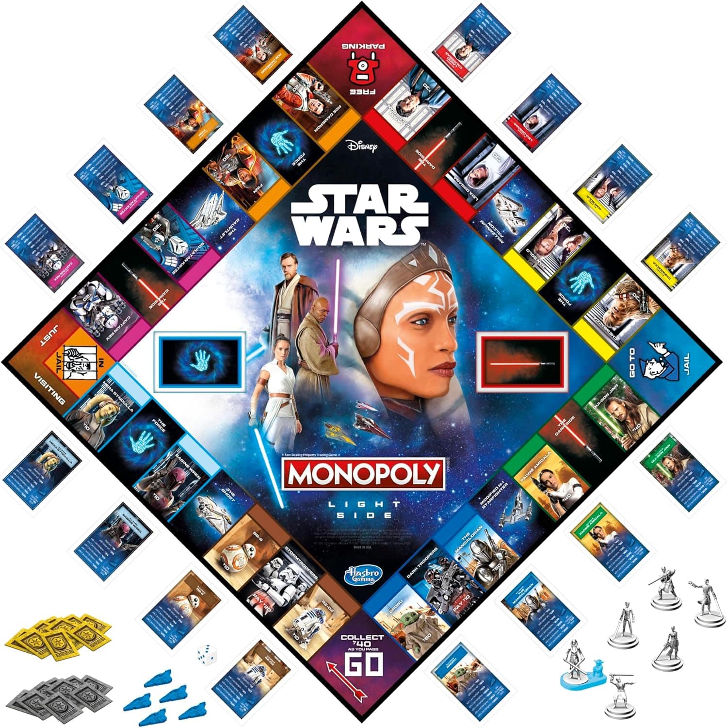 Snaps Monopoly: Star Wars Light Side Edition Board, Star Wars Jedi Game