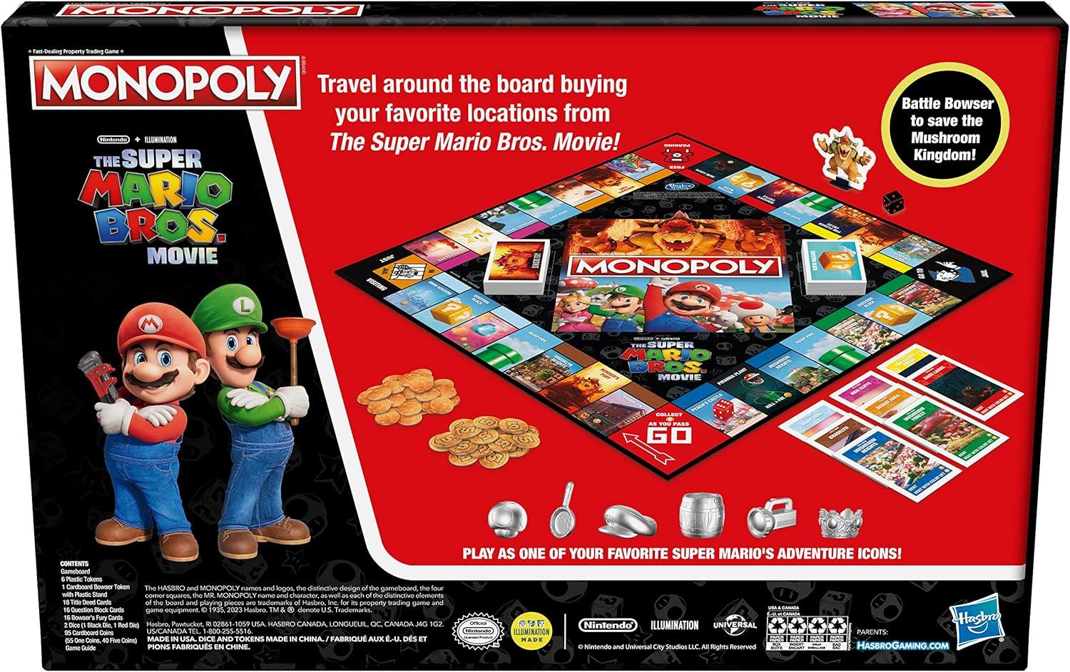 Snaps Monopoly The Super Mario Bros. Movie Edition