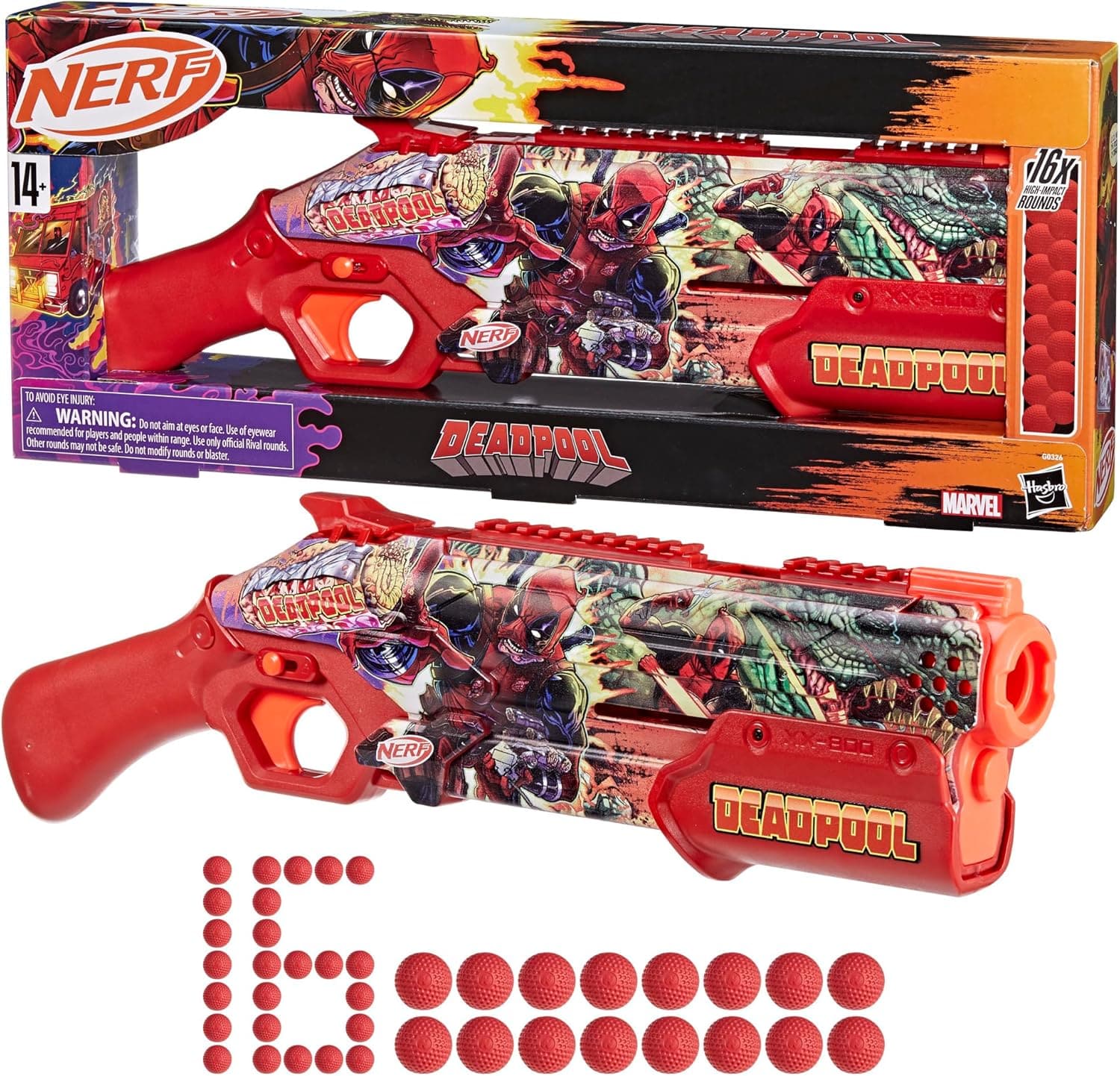 Snaps Nerf Marvel Deadpool Blaster