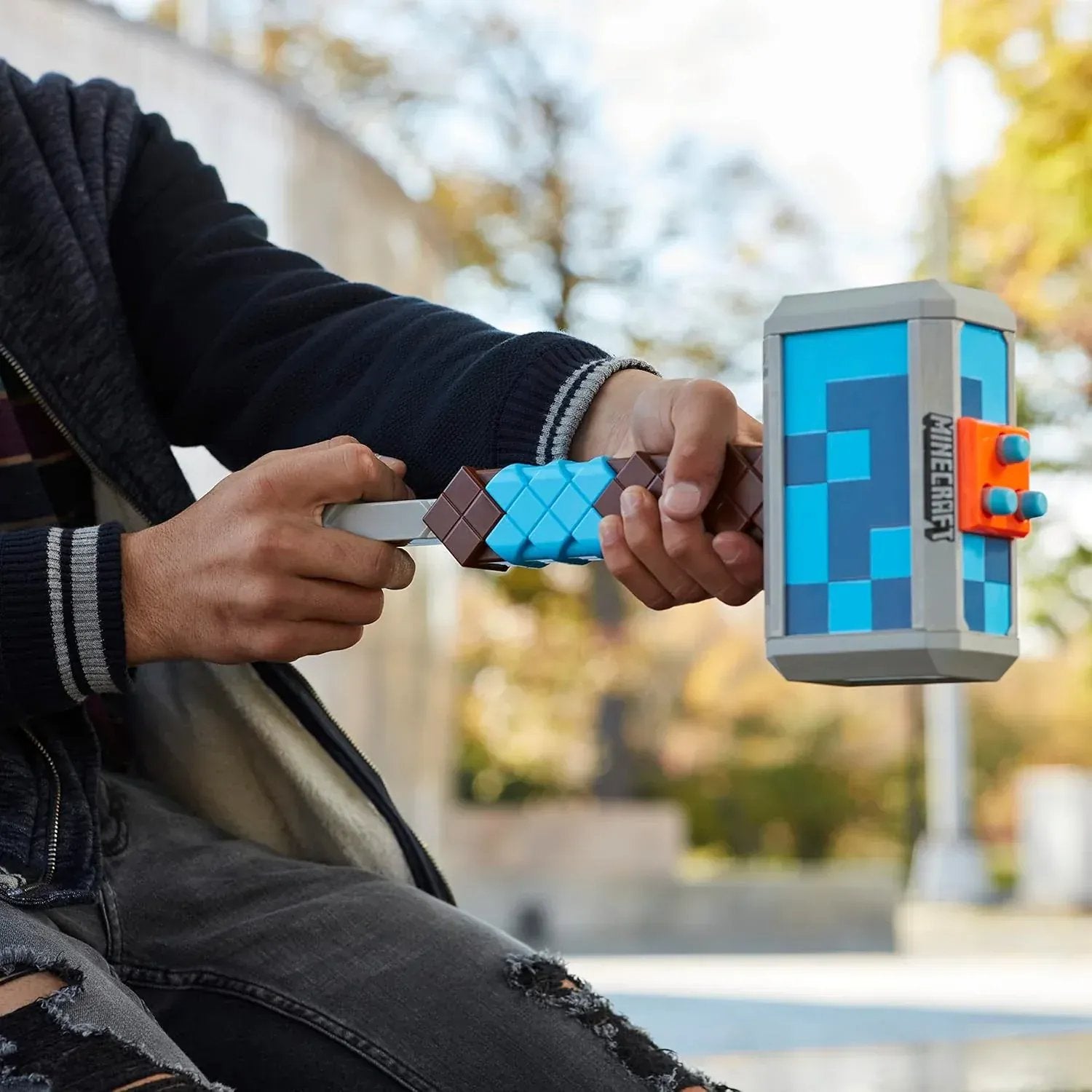 Snaps Nerf Minecraft Stormlander Dart-Blasting Hammer