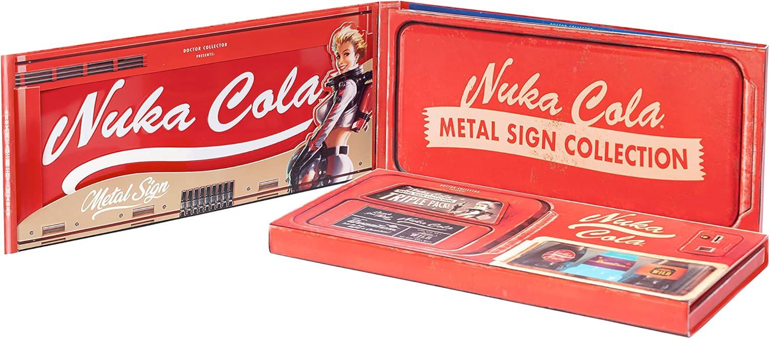 Snaps Nuka Cola Metal Sign Collection Triple Pack