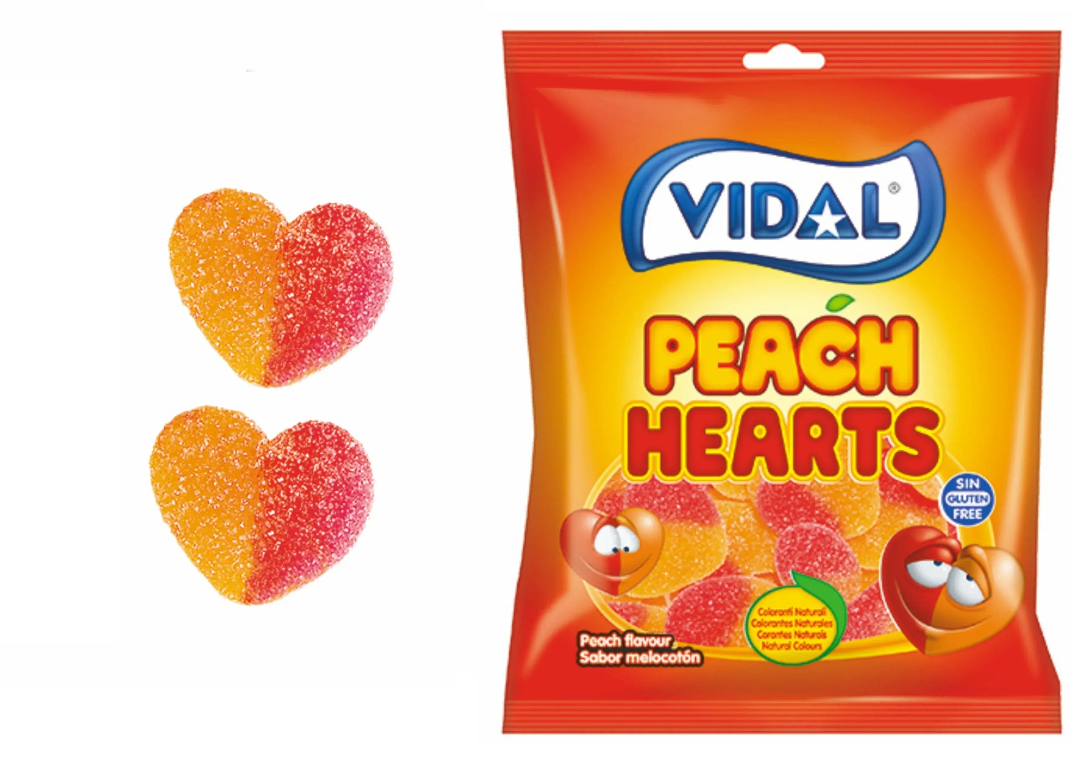 Snaps Peach Hearts 90g