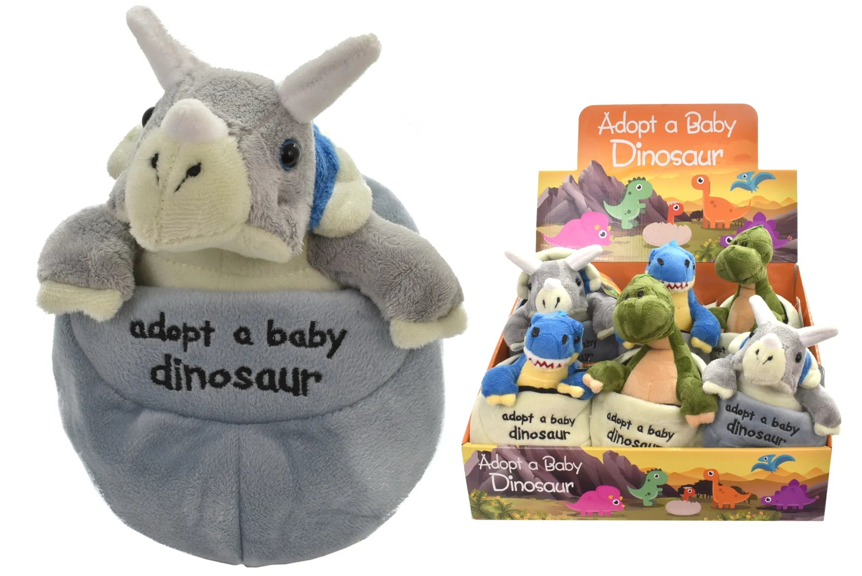 Snaps Plush Baby Dinosaur In Egg