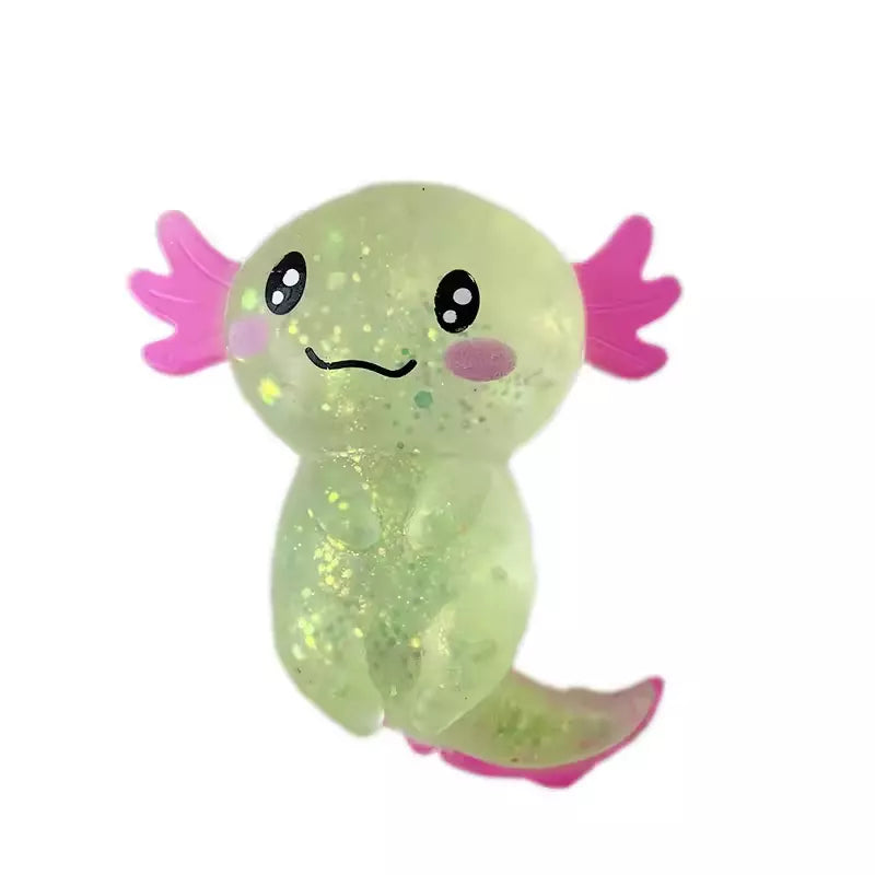 Snaps Random Colour Axolotl Glitter Squishies Stress Fidget Toy