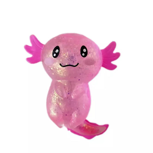 Snaps Random Colour Axolotl Glitter Squishies Stress Fidget Toy