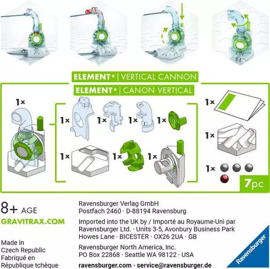 Snaps Ravensburger GraviTrax Element Vertical Cannon