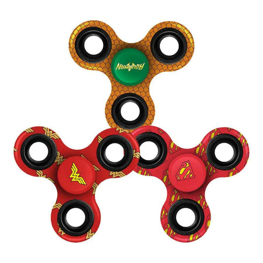 Snaps Set Of 3 Justice League Superhero Diztracto Fidget Spinner