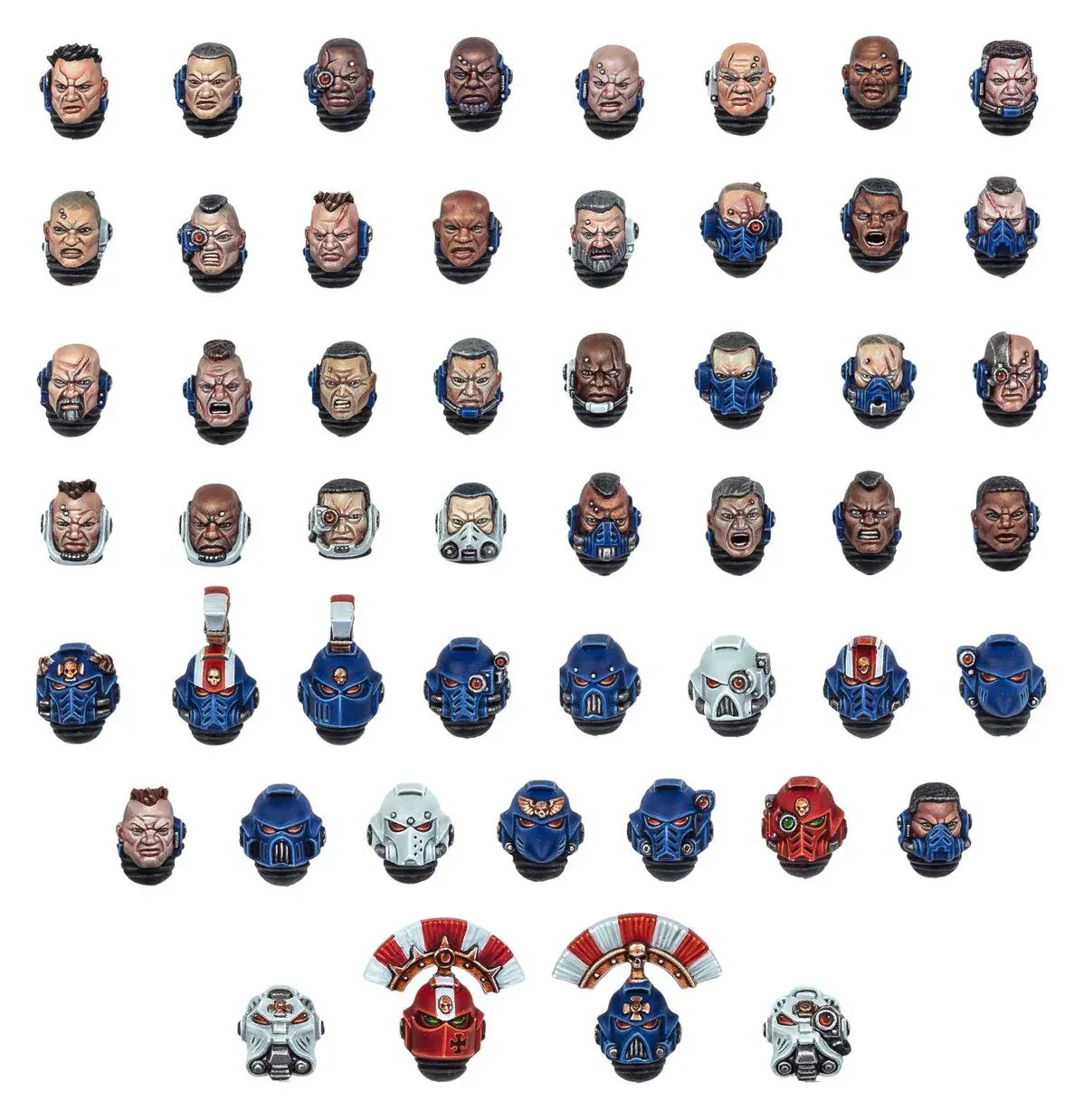 Snaps Space Marine Heads