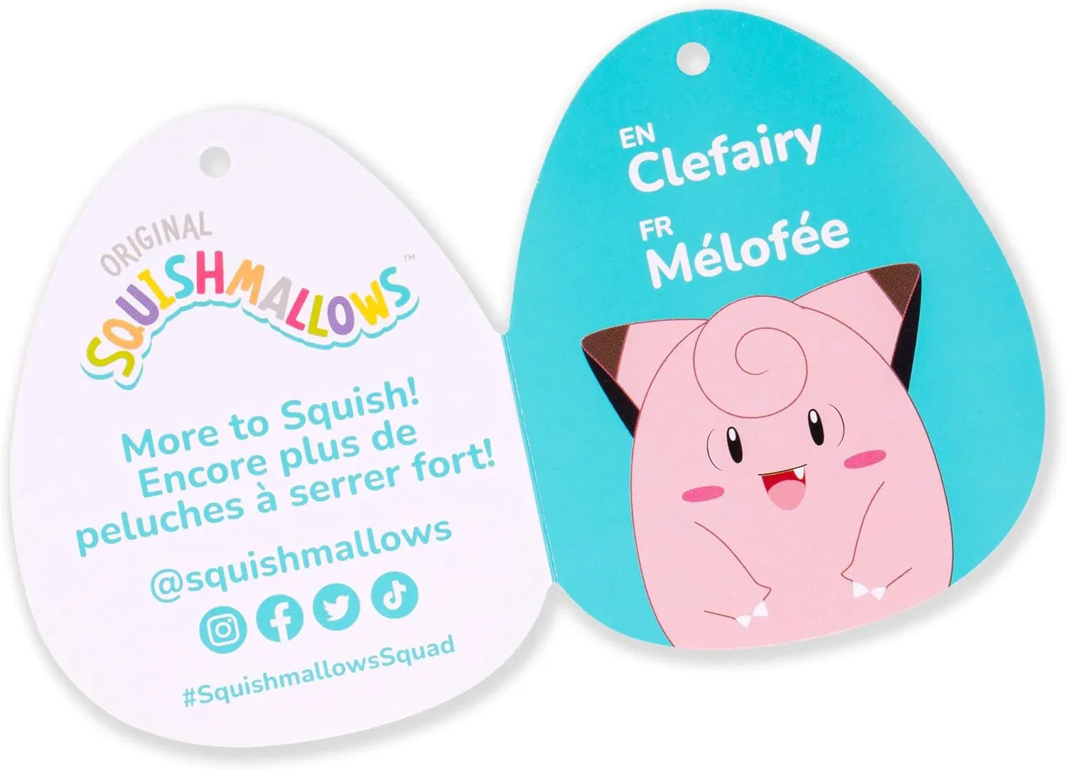 Snaps Squishmallows Original Pokémon 14-Inch Clefairy Plush