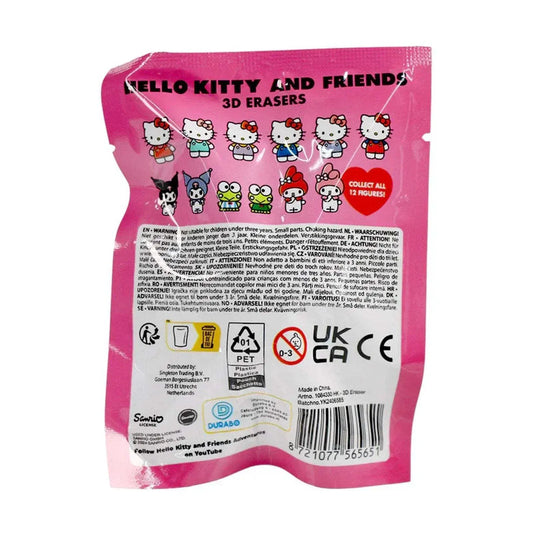 Snaps STL Sanrio Hello Kitty & Friends 1 Collectible 3D Erasers Mystery Bag