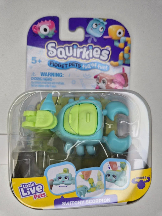Snaps Switchy SCORPION - Blue Green Little Live Pets Squirkies