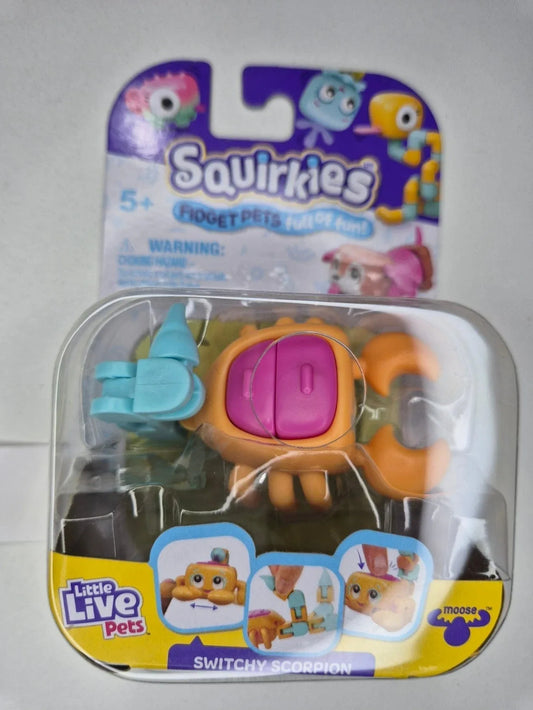 Snaps Switchy SCORPION - Pink Orange Little Live Pets Squirkies